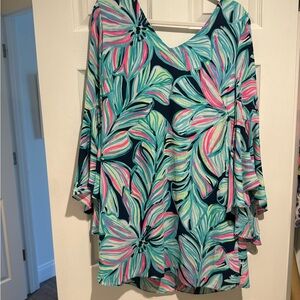 Lilly Pulitzer Tropical Leaf Print Tunic